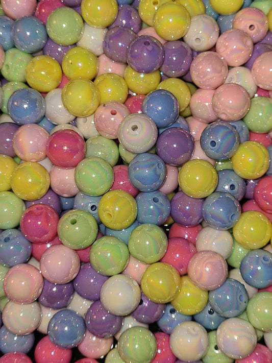 Beautiful Opaque 16MM UV Non Scratch Acrylic Bead