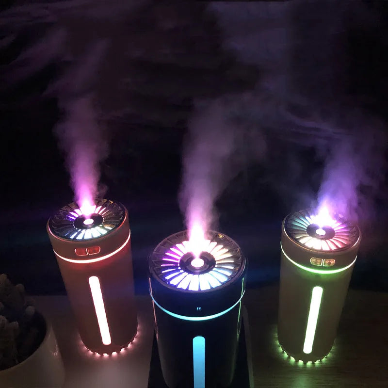 1pcs small silent portable USB car aromatherapy humidifier Colorful night light air humidifier